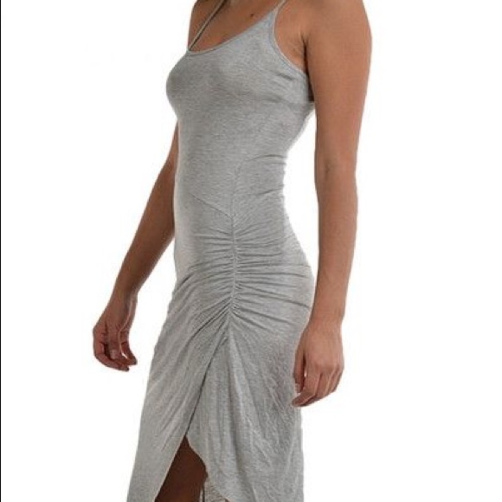I'm in love with Derek slit dress black